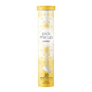 Livol Pick me up innehåller flera olika vitaminer och mineraler, och har också en fin smak av tropiska frukter Med24.se