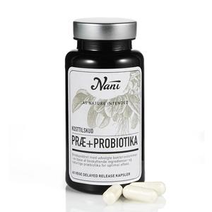 NANI Præ + Probiotics är ditt bredspektrumtillägg med mjölksyrabakterier och näringsrika ingredienser Med24.se