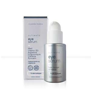 Faaborg Pharma Ultimate eye serum är särskilt lämplig för känsliga ögonmiljöer som behöver fukt, stramas upp och lugnas Med24.se