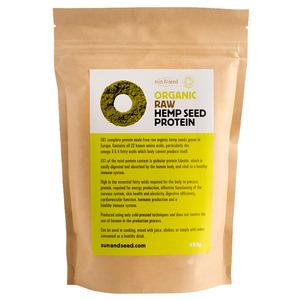 Sun & seed hemp PROTEIN pulver RAW eko - 450 g Med24.se