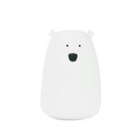 Rabbit & Friends silikonlampa 16 cm (USB) - vit