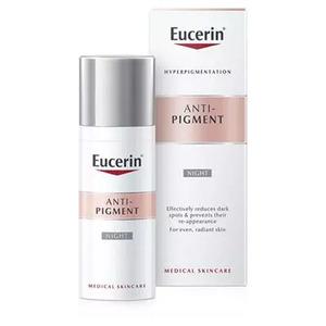 Eucerin Anti-pigment Night reducerar pigmentering i huden och förhindrar förekomst av ny hyperpigmentering Med24.se