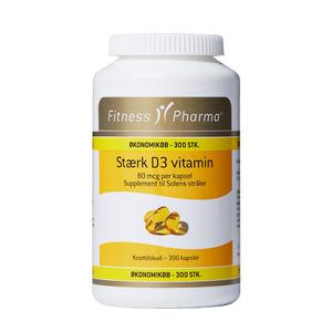 Fitness Pharma eko Stark Vitamin D3 - 300 kapslar, en daglig dos med solsken Med24.se