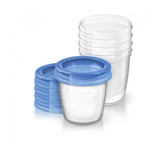 Philips Avent praktisk förvaringsset för barnmat och bröstmjölk 5 st som rymmer 180 ml