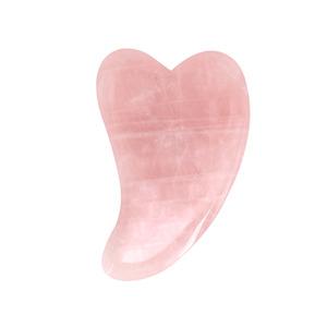 Naturlig Gua Sha sten i äkta rosenkvarts för massage Med24.se