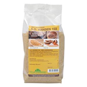 A. O. Hansen 103 m. lakritsrot - 400 g, bockhornsfrö, linfrö och lakritsrot