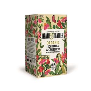 Ekologiskt te med smak av echinacea och tranbär från Heath & Heather Med24.se