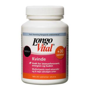 Longo Vital Kvinna för åldrarna 14-50 år 180 + 30 tabletter Med24.se