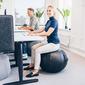 Få en ergonomisk och aktiv sittställning och upplev de många fördelarna med JobOut Balance Ball Design