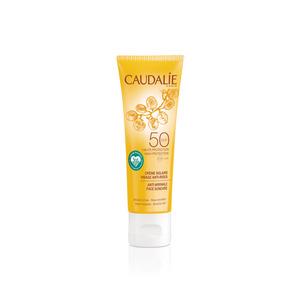 Caudalie Anti-wrinkle Face Suncare SPF 50 - 50 ml, miljövänlig solkräm för ansiktet, som ger fukt och skyddar havets natur Med24.se