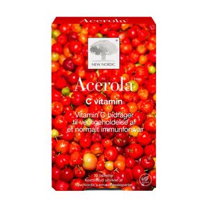 New Nordic Acerola med vitamin C - bidrar till upprätthållandet av ett normalt immunsystem Med24.se