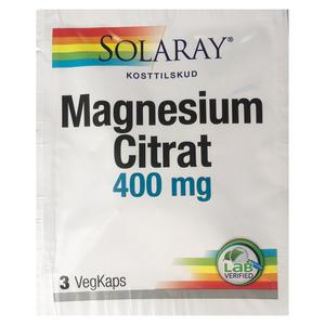 Solaray Magnesium Citrat, gratis varuprov, hjälper till att bibehålla normal benstomme och tänder Med24.se