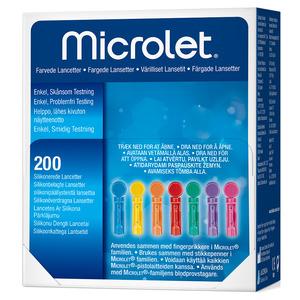 Bayer Microlet Lansetter i färg - 200 st