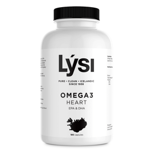 Lýsi Omega-3 Heart innehåller en extra hög dos omega-3-fettsyror som bidrar till normalt fungerande hjärta och blodtryck