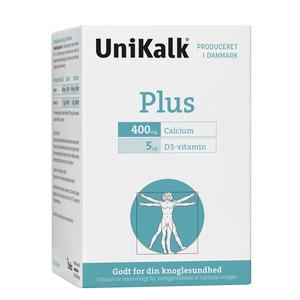Unikalk Plus med vitamin D ger dig två fördelaktiga kosttillskott ien och samma produkt Med24.se