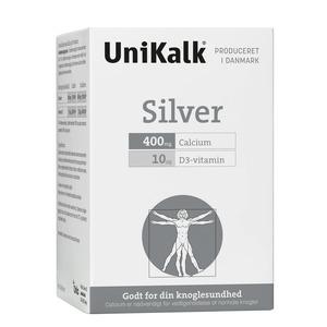 UniKalk Silver innehåller kalcium som är nödvändigt för att upprätthålla normal benstomme och tänder
