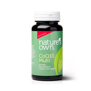 Nature's Own CoQ10 Multi - Veganvänligt, komplett multivitamin och mineral med koenzym Q10, bidrar till energibildning i kroppen Med24.se