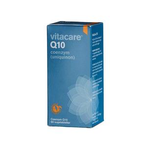 VitaCare Q10 är sockerhaltiga tabletter med färsk citrussmak, som innehåller koenzym Q10, vilket bidrar till energibildningen i kroppens cellerna Med24.se