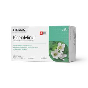 KeenMind - Veganvänligt kosttillskott med extrakt från Bacopa monnieri, som stöder koncentrationsförmågan