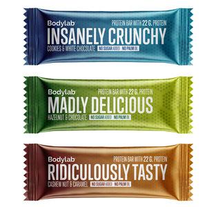 Bodylab proteinbar 3 varianter