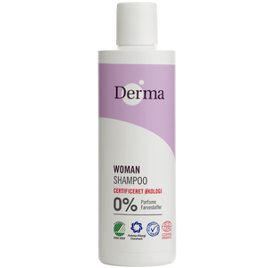 Derma Eco Woman Shampoo är ett vårdande och allergivänligt schampo som passar alla hårtyper Med24.se