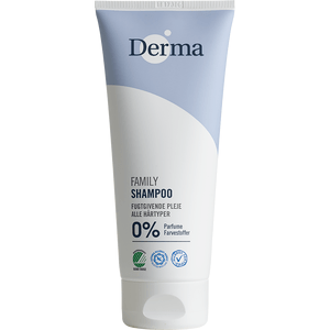 Derma Family Shampoo är baserat på milda, rengörande ämnen och kan användas säkert av hela familjen Med24.se
