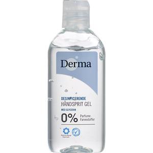 Derma Handsprit är en effektiv, vårdande desinfektionsgel med glycerin som inte torkar ut Med24.se