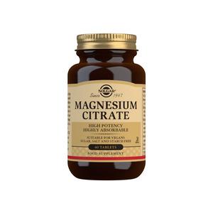 Solgar Magnesium Citrate - Hjälper bland annat till med att upprätthålla nervsystemets normala funktion Med24.se