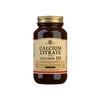 Solgar Calcium Citrate + D3 täcker kroppens dagliga kalciumbehov och innehåller också D-vitamin för att stödja absorptionen Med24.se