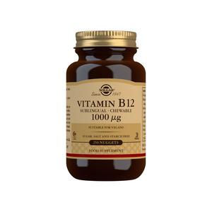Solgar Vitamin B12 1000 μg minskar trötthet och utmattning samt stödjer upprätthållandet av normal psykologisk funktion Med24.se