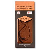 Økoladen Mjölkchoklad karamell/krisp, eko 40% - 75 g