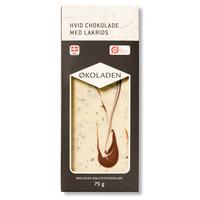 Økoladen Vit choklad lakrits eko - 75 g