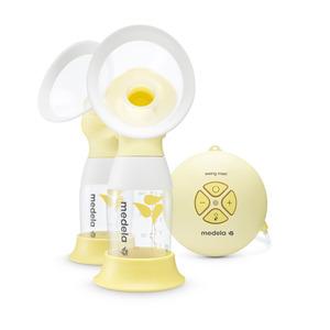 Medela Swing Maxi Flex Electric Dubbelbröstpump pumpar från båda brösten samtidigt, mer mjölk med högre energiinnehåll på halva tiden