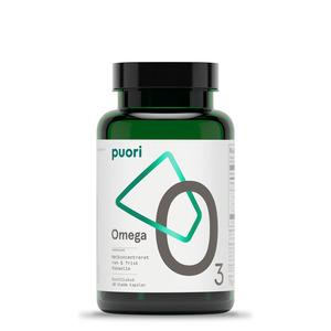 Puori O3 Omega-3, 2000 mg innehåller ren, färsk, högkvalitativ fiskolja från vild fångad ansjovis i hållbart fiske Med24.se