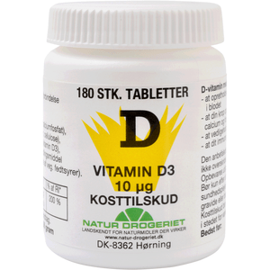 Natur Drogeriet Vitamin D-3 10 mcg - 180 st