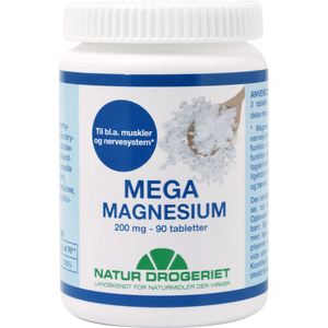 Natur Drogeriet Mega Magnesium 200 mg - 90 tabletter