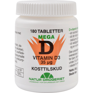Natur Drogeriet Vitamin D3 35 ug - 180 st