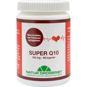 Natur Drogeriet Q10 Super med Lechitin 100 mg - 60 kapslar
