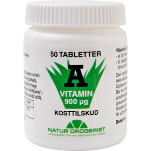 Vitamin A 3000 IE - 50 tabletter