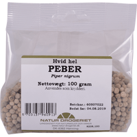 Natur-Drogeriet Peppar Vit hel - 100 g