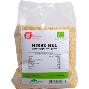 Natur Drogeriet Hirs hela korn eko - 500 g