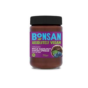 Bonsan Absolutely Vegan - Veganskt smörgåspålägg med hasselnöt och kakao Med24.se