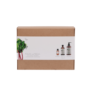 Naturfarm Vegan Presentask innehåller läckra produkter för kropp, ansikte och hår som ger fukt och näring Med24.se