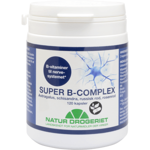 Super B-komplex från Natur Drogeriet är B-vitaminer till nervsystemet.
