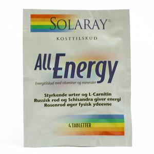 Gratis varuprov på Solaray All Energy - 4 tabletter