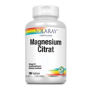 Solaray - Magnesium Citrat - 180 kapslar