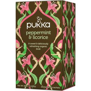 Pukka Pepparmint & Lakrits Te eko - 20 påsar
