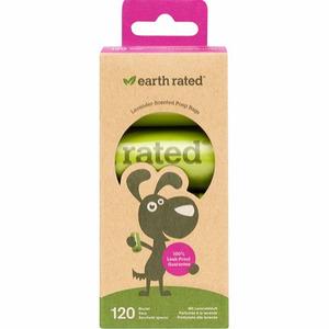 Earth Rated hundpåsar med lavendeldoft och garanterat läckagefria - 120 st