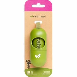 Den smarta Earth Rated-behållaren för hundpåsar med kardborrband, perfekt för promenader Med24.se