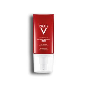 Vichy Liftactiv Collagen Specialist kompenserar för synlig förlust av kollagen samt rynkor och pigmentförändringar Med24.se